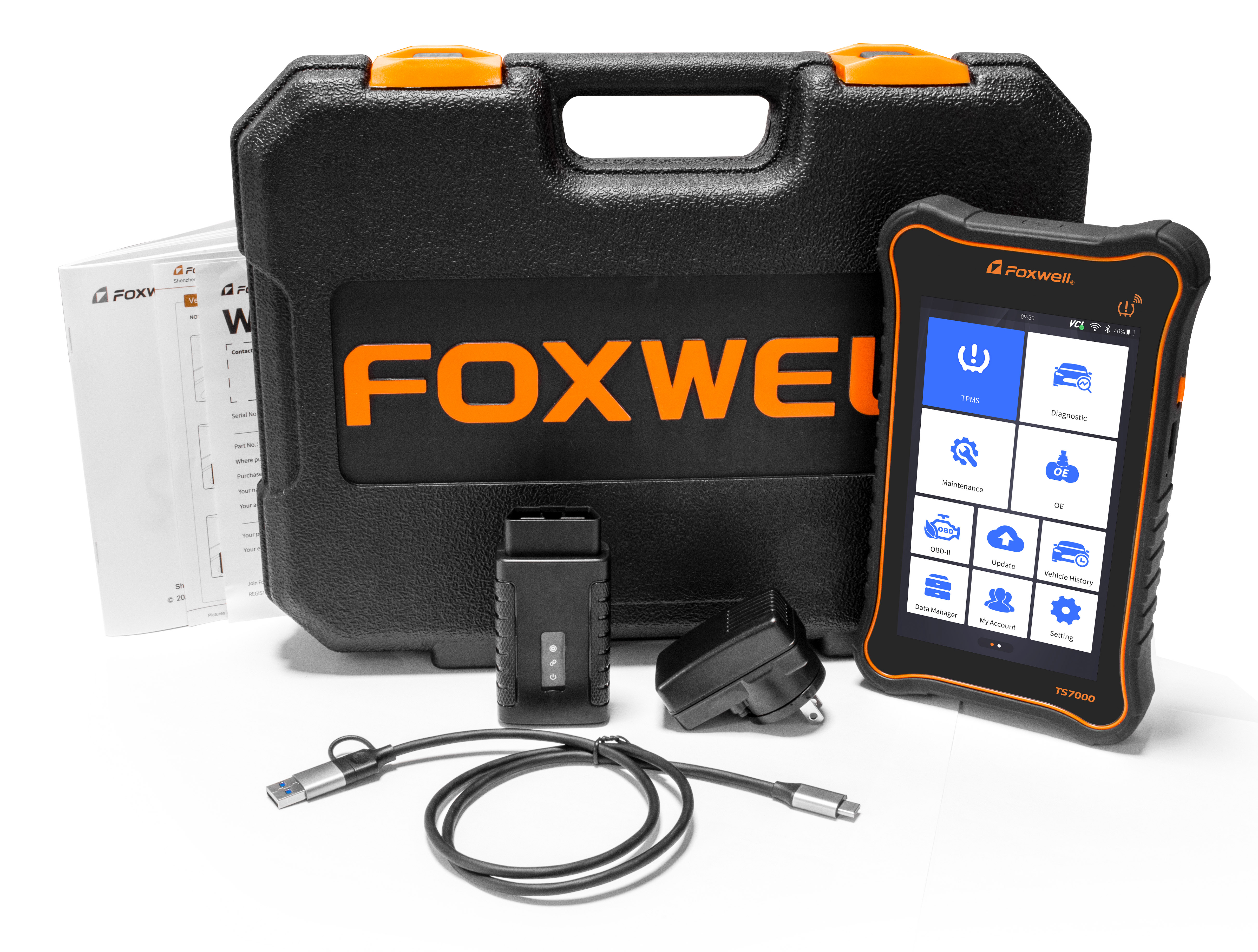 FOXWELL TS7000 - премиальный тестер TPMS и автосканер